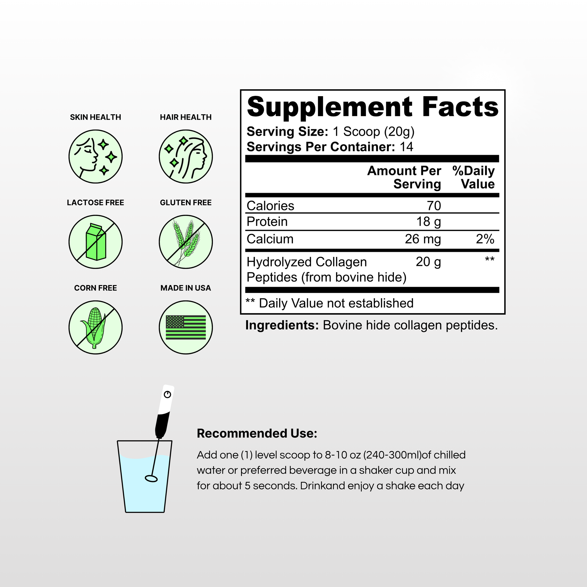 Grass-Fed Hydrolyzed Collagen Peptides