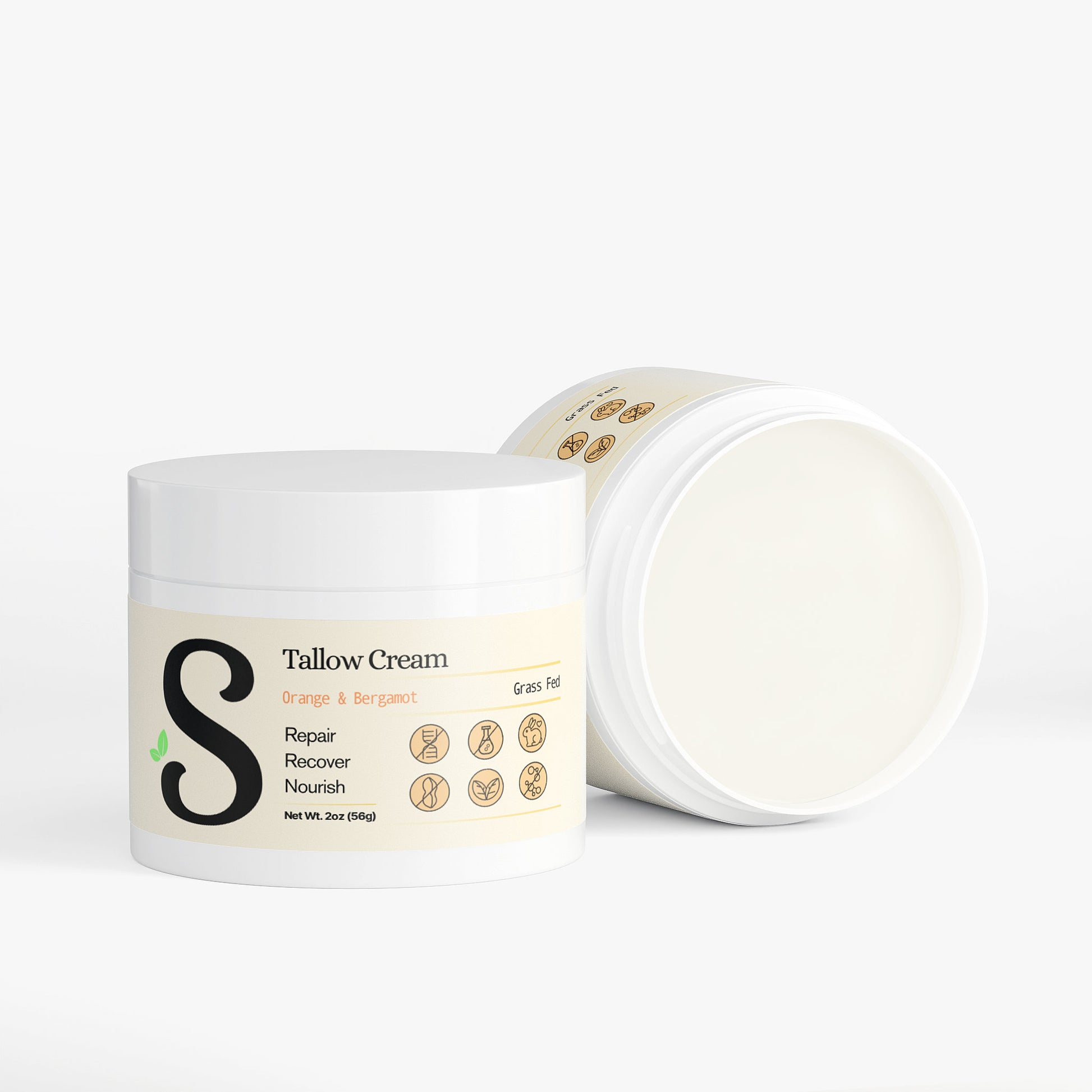 Tallow Cream Orange & Bergamot